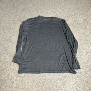 32 degree heat, heathered, blue long sleeve shirt for men